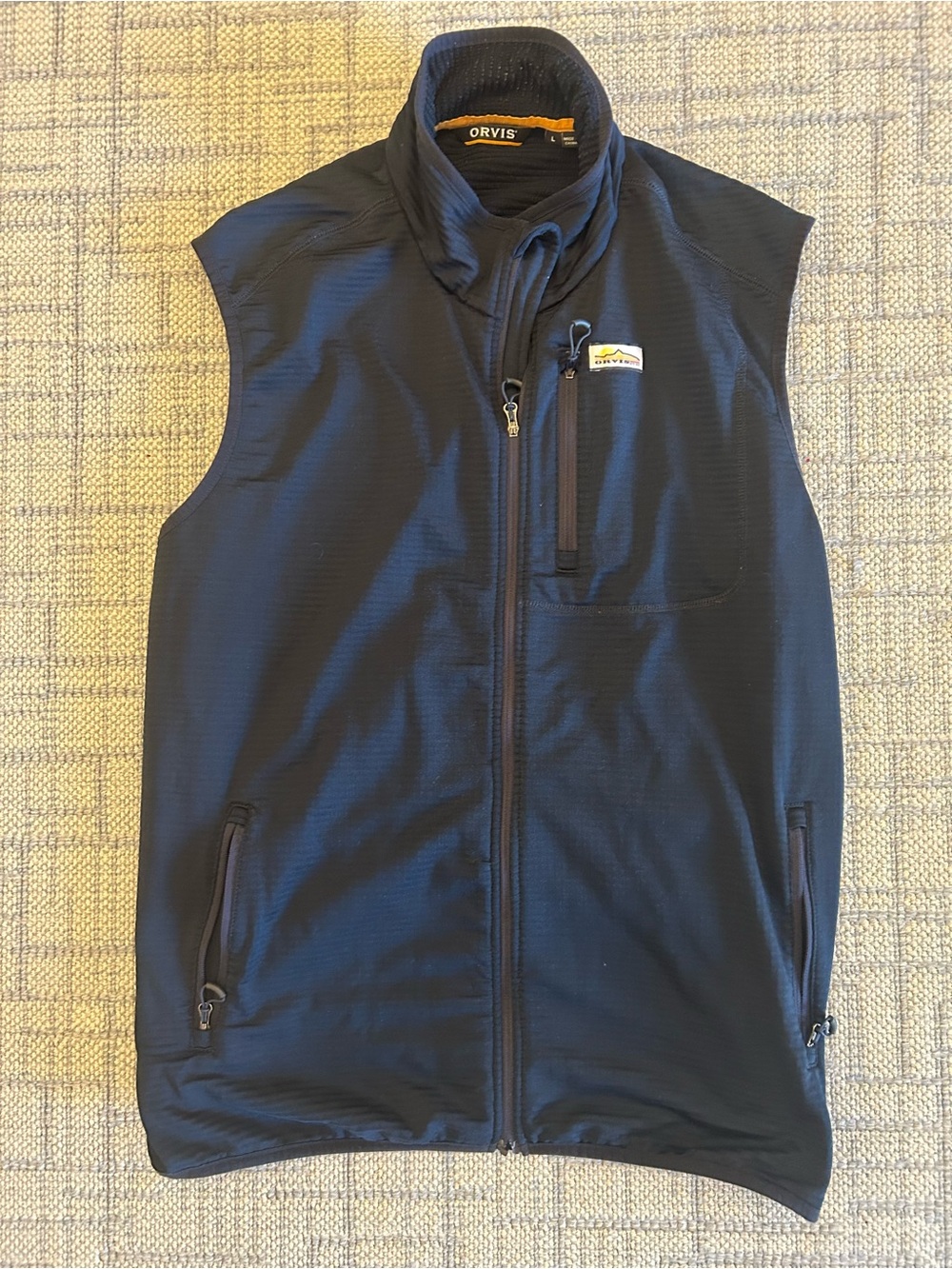 Orvis Men's Dark Navy Zip-Front Lightweight Vest